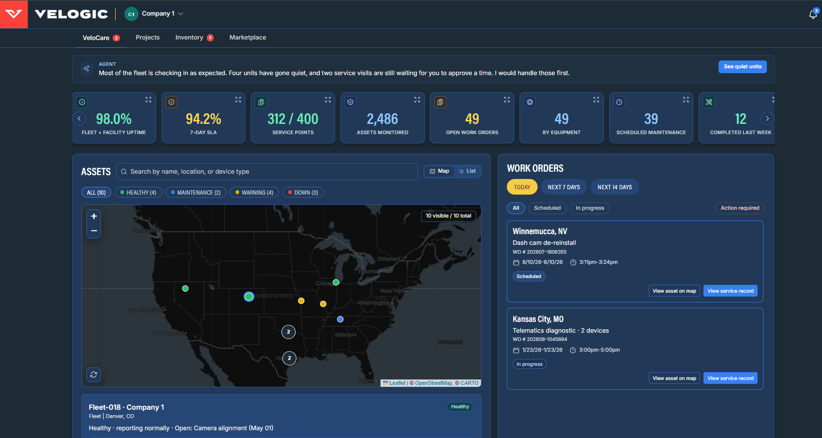 Velociti launches redesigned Velogic dashboard to improve fleet technology uptime