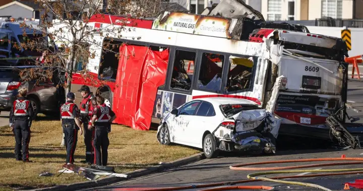 Cause of fiery Calgary bus crash that killed 3 passengers, injured 16 under investigation