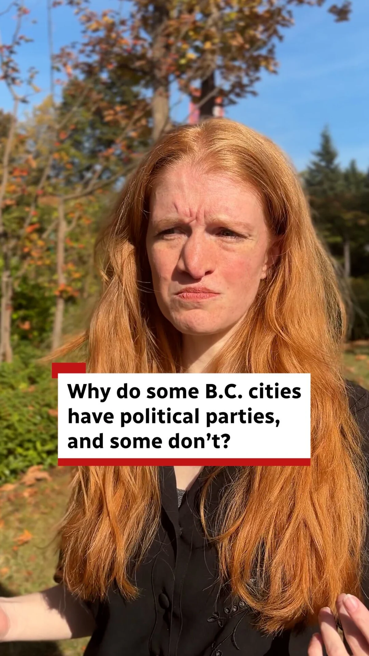 Why do some B.C. cities have political parties?