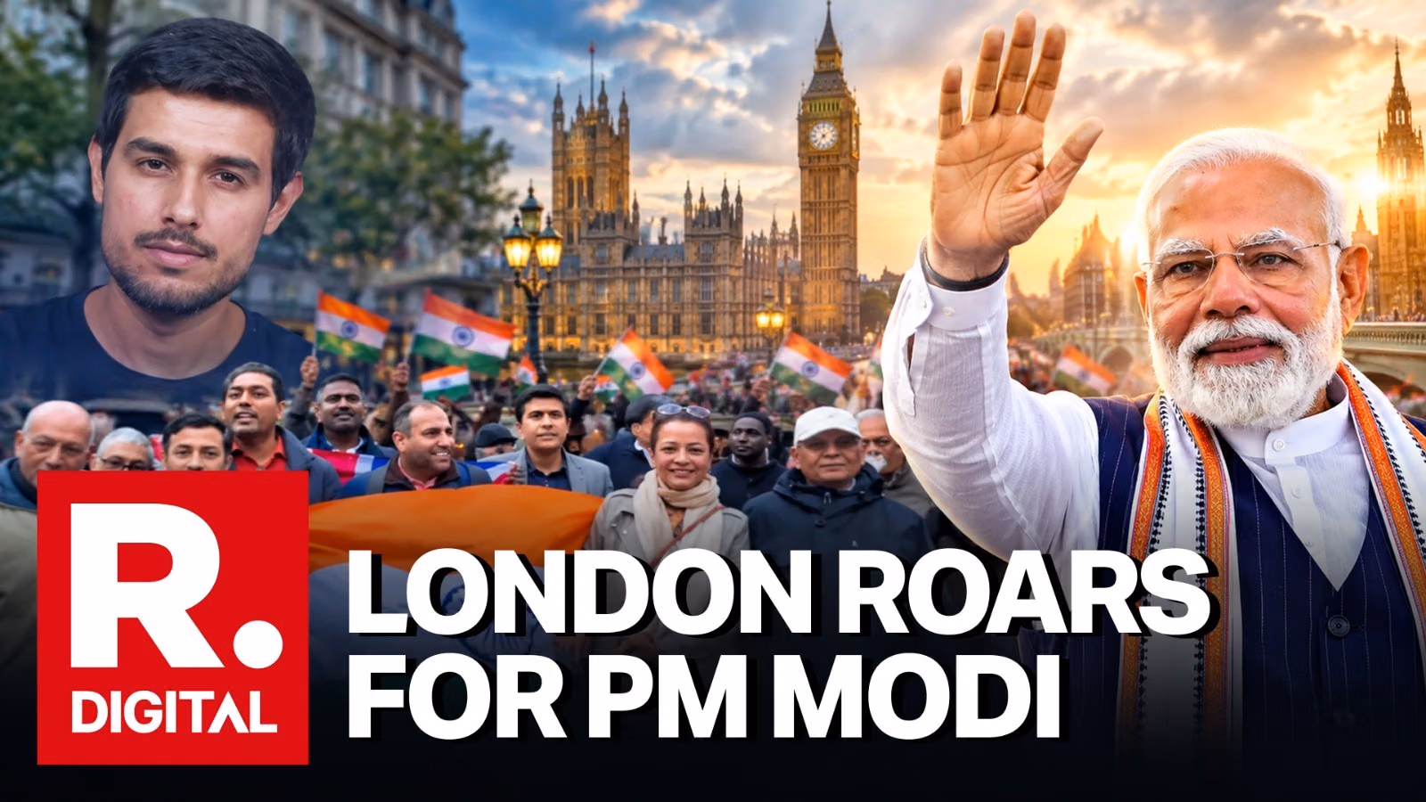 Indian Diaspora Holds Pro-Modi Counter